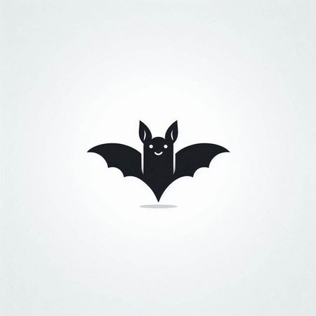 Bat icon isolated on white background. Vector illustration. Eps 10.のイラスト素材