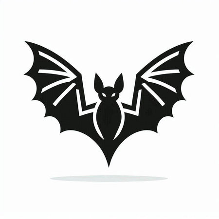 Bat icon isolated on white background. Vector illustration. Eps 10.のイラスト素材