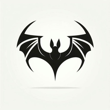 Bat icon isolated on white background. Vector illustration. Eps 10.のイラスト素材