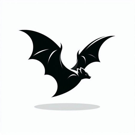 Bat icon isolated on white background. Vector illustration. Eps 10.のイラスト素材