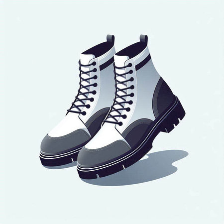 Pair of skates on a white background. Vector illustration.のイラスト素材