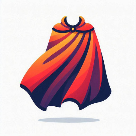 Illustration of a scarlet dress on a white background - vectorのイラスト素材