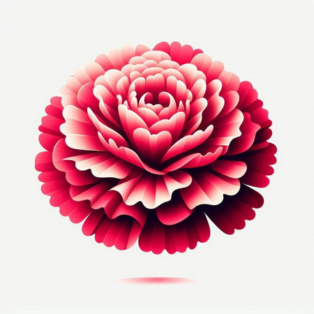 abstract red rose on white background. vector illustration eps10のイラスト素材