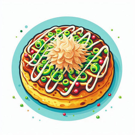 Illustration of a cake on a white background, vector illustration.のイラスト素材