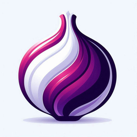 Purple onion on a white background. Vector illustration. Eps 10のイラスト素材