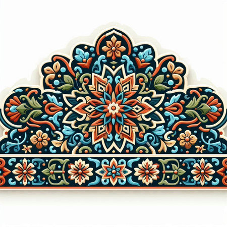 Vector ornamental vintage floral background. Template frame design for card.のイラスト素材