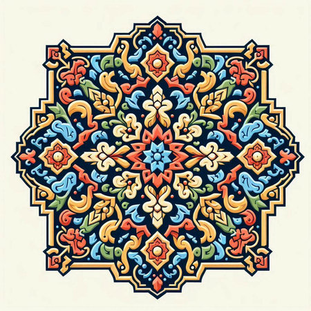 Arabic ornamental pattern. Element for design. Vector illustration.のイラスト素材