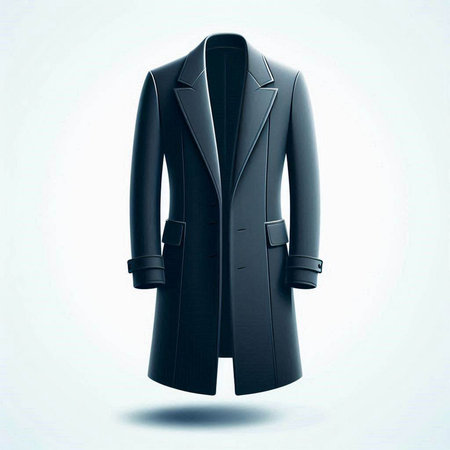 Men's suit isolated on a white background. 3d rendering.のイラスト素材