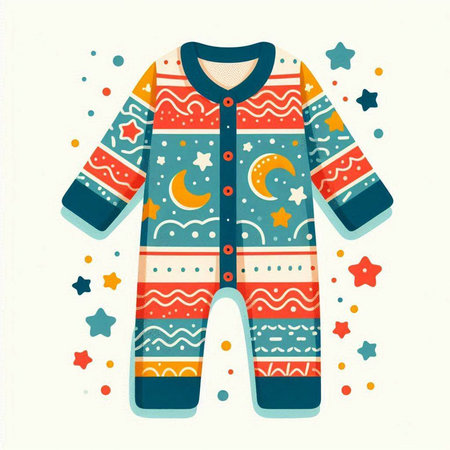 Children's pajama. Vector illustration of a pajama.のイラスト素材