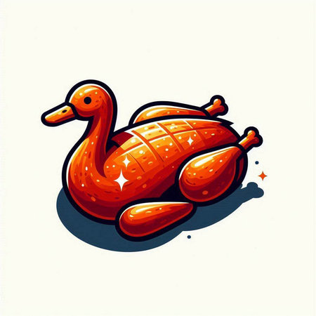 Illustration of a flamingo on a white background, vector illustrationのイラスト素材