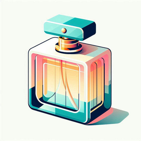 Perfume bottle, vector illustration eps 10. Vector illustration.のイラスト素材