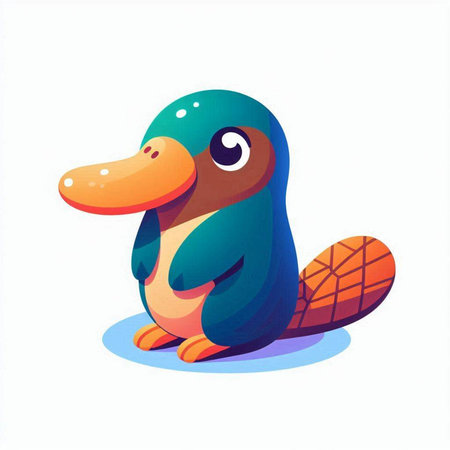 Cute cartoon penguin. Vector illustration isolated on white background.のイラスト素材