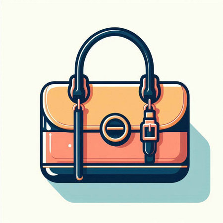 Handbag icon. Cartoon illustration of handbag vector icon for web designのイラスト素材