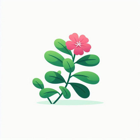 Flower icon on white background. Vector illustration in flat style.のイラスト素材