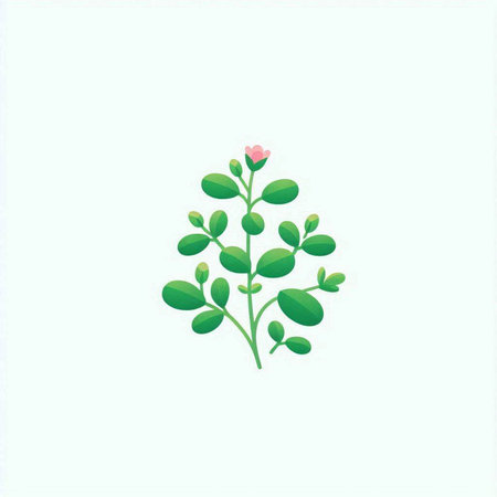 Moringa plant vector icon. Moringa oleifera.のイラスト素材
