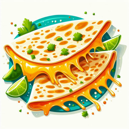 Pancakes with orange sauce on a plate. Vector illustration.のイラスト素材