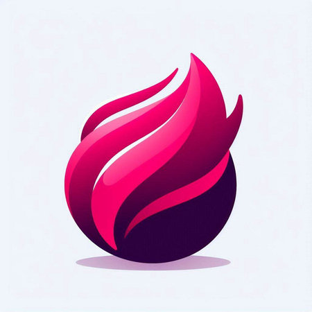 Abstract fire logo. Vector design template elements for your application or corporate identity.のイラスト素材