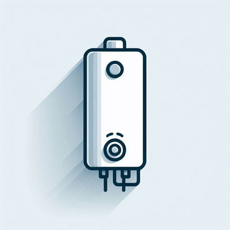 icon of boiler. Flat design style. Made in vector illustration.のイラスト素材