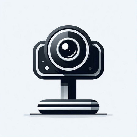 web camera icon on white background. Vector illustration. Eps 10.のイラスト素材