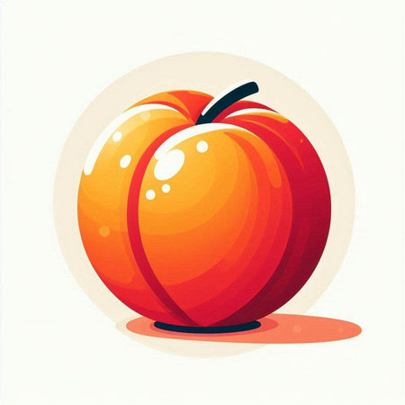 Pumpkin fruit icon. Vector illustration of a cartoon pumpkin.のイラスト素材