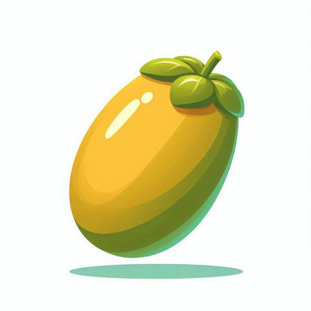 mango fruit vector illustration isolated on white background. vector illustration.のイラスト素材