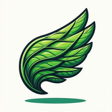 Leaf icon on white background. Vector illustration. Eps 10.のイラスト素材