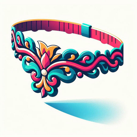 Illustration of a beautiful hair band on a white background - vectorのイラスト素材