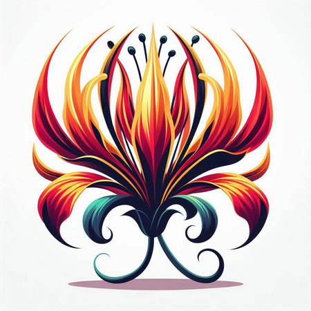 Flower design element, vector illustration eps 10. Vector illustration.のイラスト素材