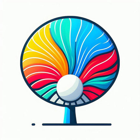 Illustration of abstract background with colorful wheel on white background - vectorのイラスト素材