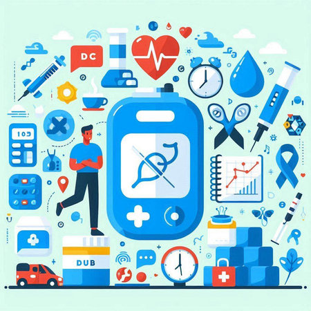 Modern flat design vector illustration concepts for healthcare and medicine. Icons for mobile apps and websites.のイラスト素材
