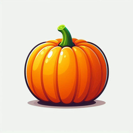 Pumpkin on a white background. Vector illustration. Eps 10のイラスト素材