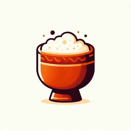Illustration of a cup of coffee on a white background. Vector illustrationのイラスト素材