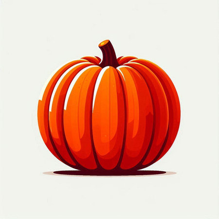 Pumpkin vector illustration. Hand drawn pumpkin isolated on white background.のイラスト素材
