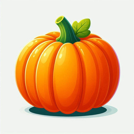 Pumpkin vector illustration on a white background. Vector illustration.のイラスト素材