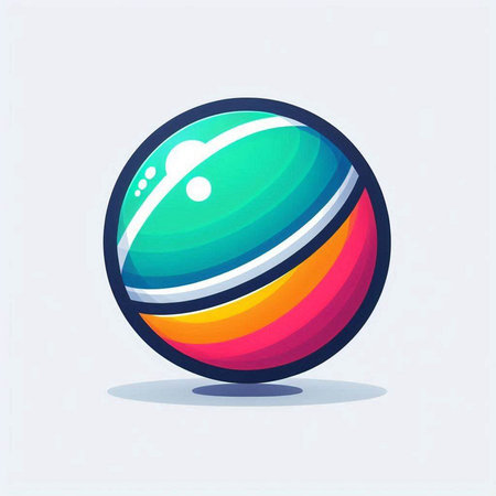 abstract colorful sphere design, vector illustration eps10 graphic.のイラスト素材