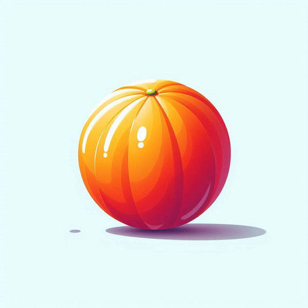 pumpkin on a blue background, vector illustration, eps10のイラスト素材