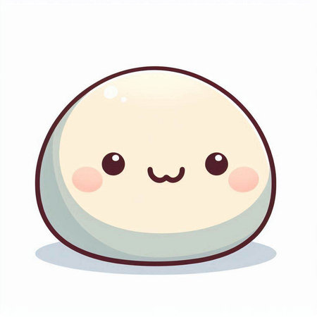Cute cartoon egg isolated on a white background. Vector illustration.のイラスト素材