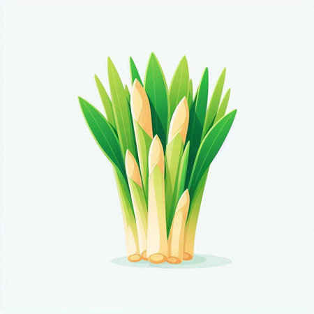 Sugar cane isolated on white background. Flat style vector illustration.のイラスト素材