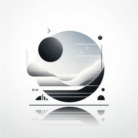 Abstract geometric background. Minimal style. Vector illustration for your designのイラスト素材