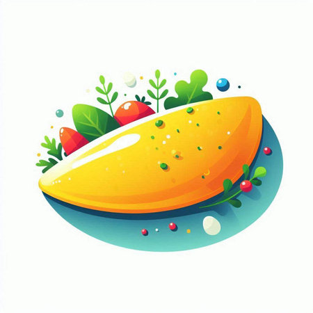 Mango vector illustration. Vector illustration of mango on a white background.のイラスト素材