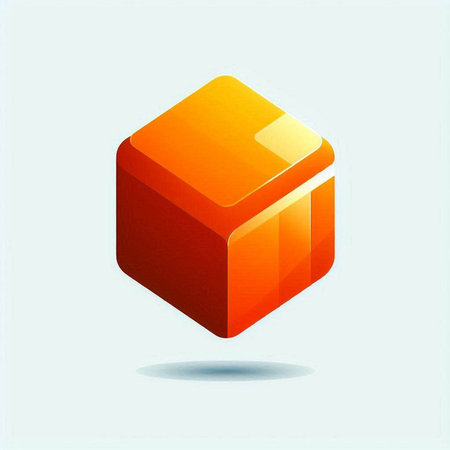 3d cube icon. vector illustration. can be used as a backgroundのイラスト素材