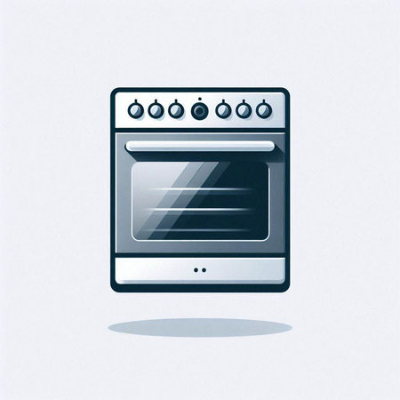 Oven icon on the white background. Vector illustration. Eps 10のイラスト素材
