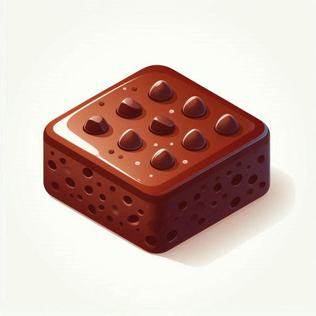 Illustration of chocolate candy on a white background. Vector illustration.のイラスト素材