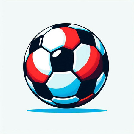 Soccer ball vector illustration. Vector illustration of a soccer ball isolated on white background.のイラスト素材