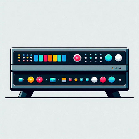 music player on the white background, vector illustration, eps10のイラスト素材