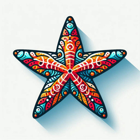 Abstract decorative star. Vector illustration for your design. EPS10.のイラスト素材