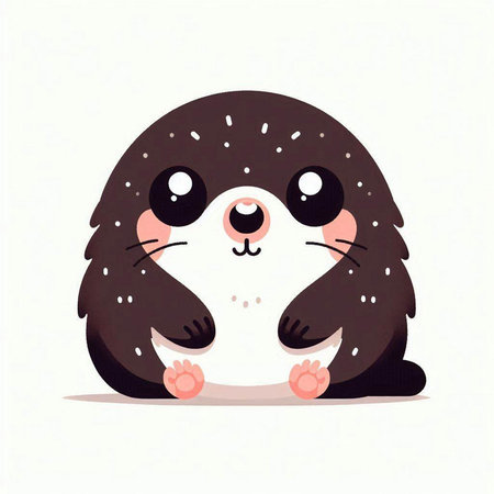 Cute cartoon penguin. Vector illustration of a cute animal.のイラスト素材