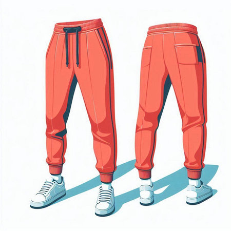 Fashionable sportswear. Vector illustration in cartoon style.のイラスト素材