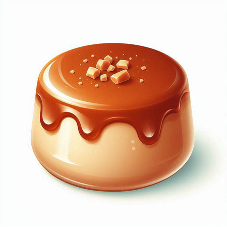 Illustration of a caramel candies on a white background - vectorのイラスト素材