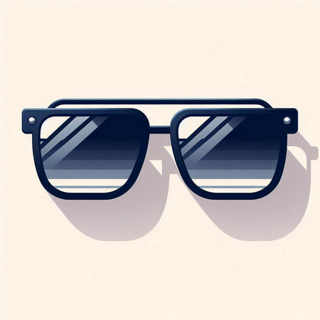 Illustration of sunglasses on a light background, vector eps10のイラスト素材